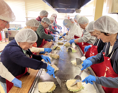 Hands-on okonomiyaki-making class